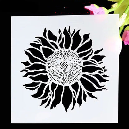 Sunflower Stamen Cake Stencil