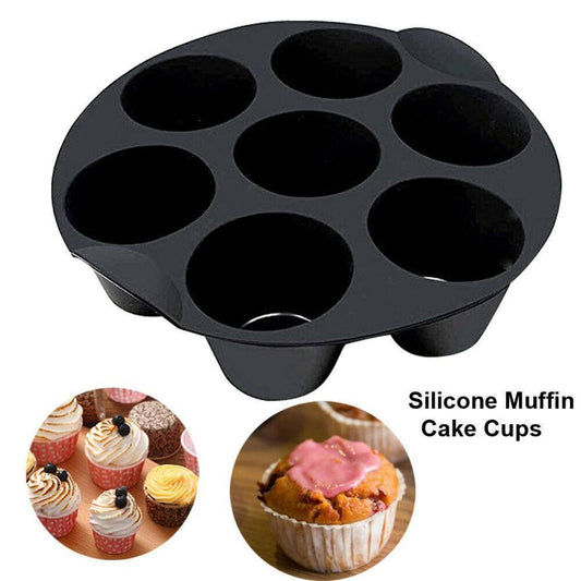 Air Frying Pan Accessories 7 With Cake Cup Muffin Cup