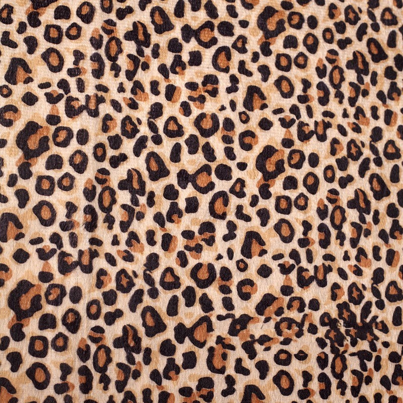 Short Plush Animal Print Fabric