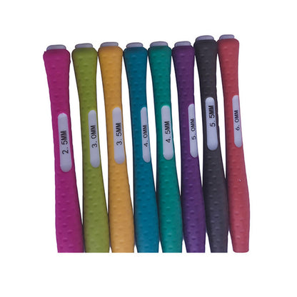 Soft Handle Plastic Crochet Hook Light 8 Crochet Hook Set