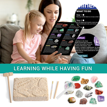 Gemstone Dig Kit DIY Activity Educational Science Toys