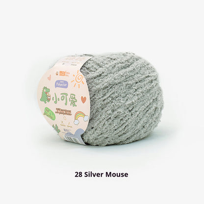 Snowball Cute Wool Ball Love Thread Diy Hand-woven 3-strand Short Velvet Crochet Doll 50g