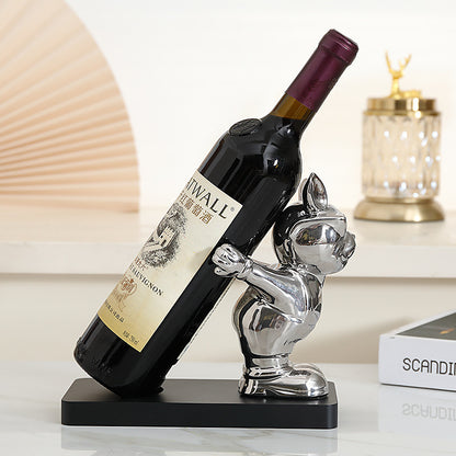 Wine Rack Decoration French Bulldog Creative And Slightly Luxury Decorations