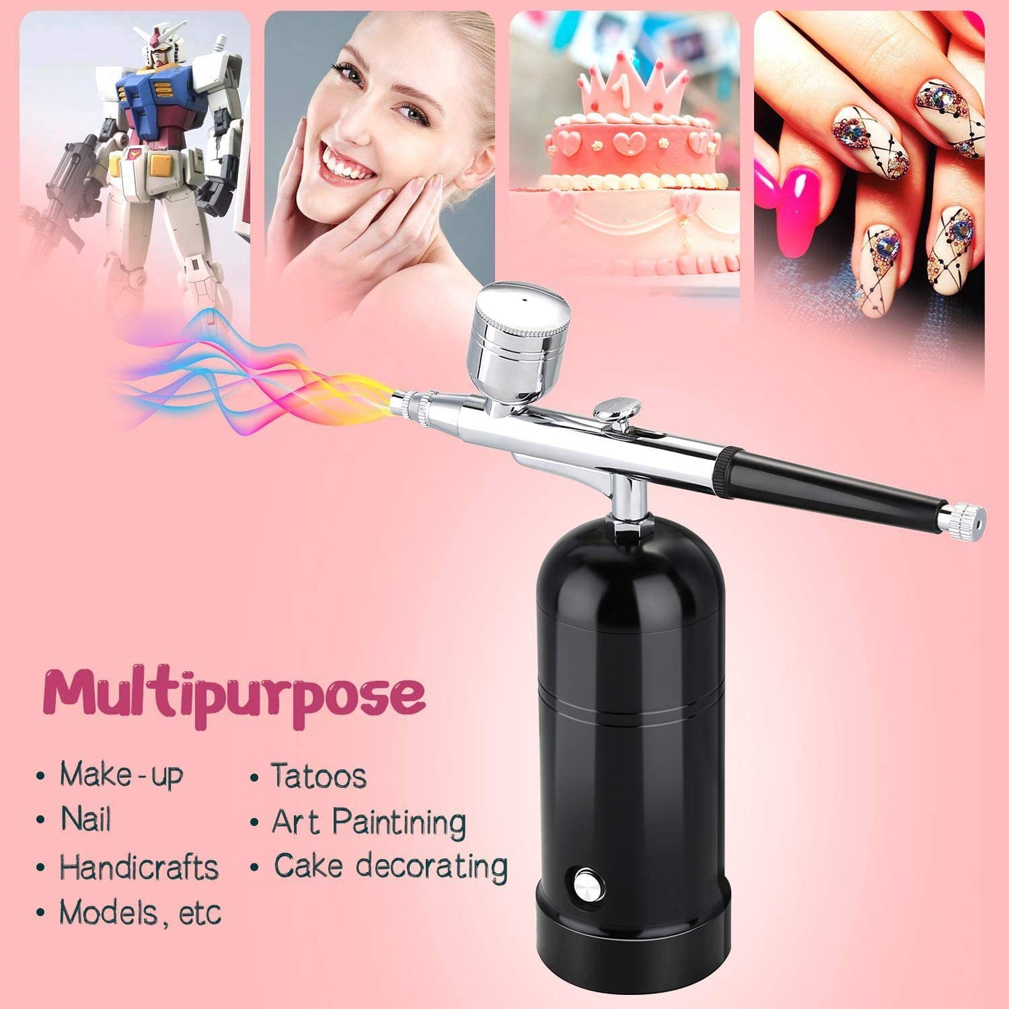 Airbrush Set USB Portable Tattoo Nail Cake Coloring Model Painting