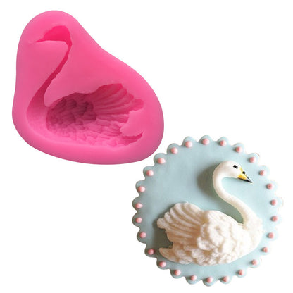 Swan Cake Mold Silicone Mold Fondant Cake Tool Biscuit