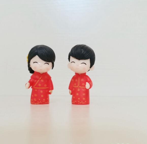 Wedding PVC Plastic Doll Souvenir Cake Accessories