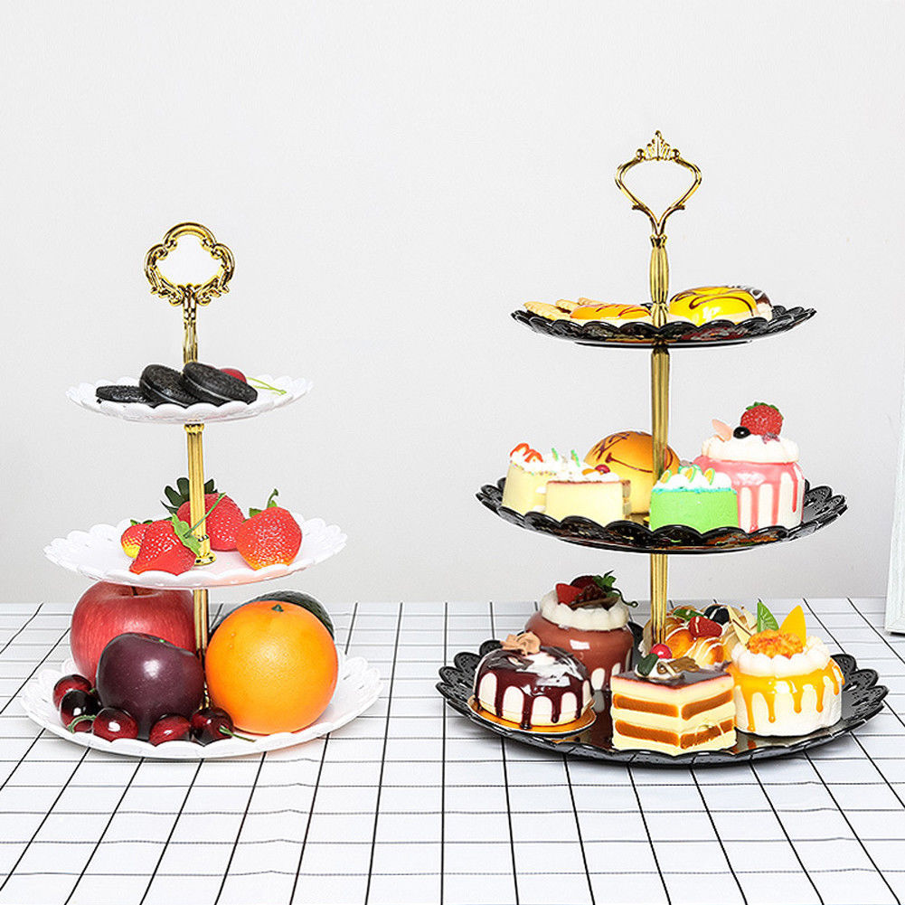 3-layer cake stand snack tray