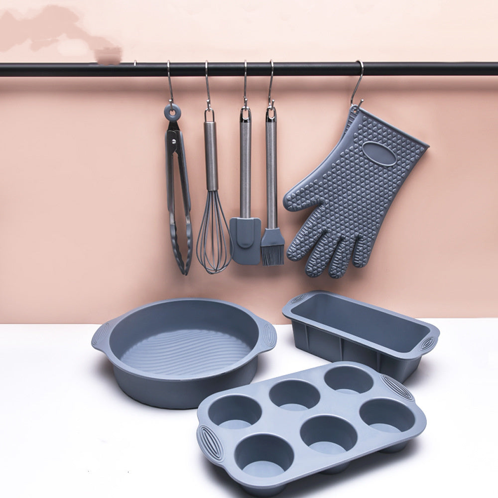 Spatula Oil Brush Egg Beater Gloves Round Cake Pan Silicone Mold