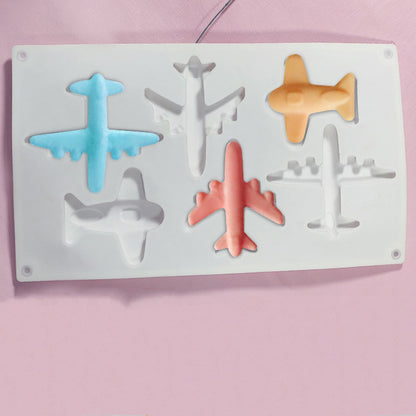 Silicone 6 Airplane Cake Mousse Mould