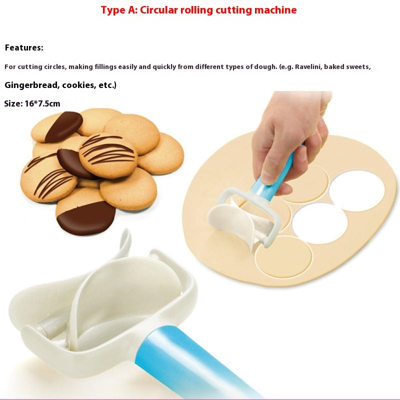 Wheel Knife Triangle Set Rectangular Round Cookie Cutter Mold Fondant Cake Tools