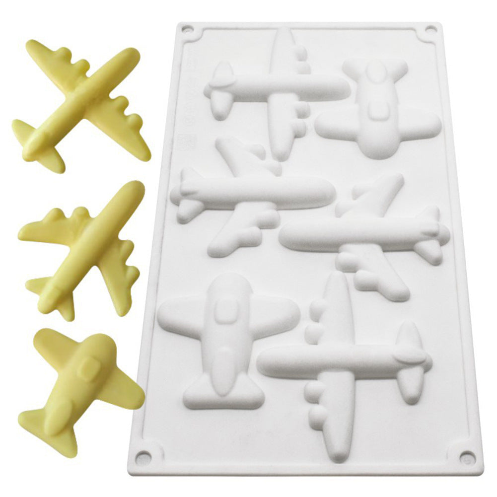 Silicone 6 Airplane Cake Mousse Mould