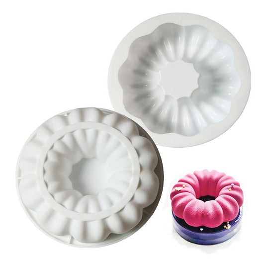 White Silicone Mousse Cake Mould