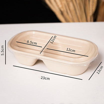 Two Grid Bento Cake Roll Packaging Box