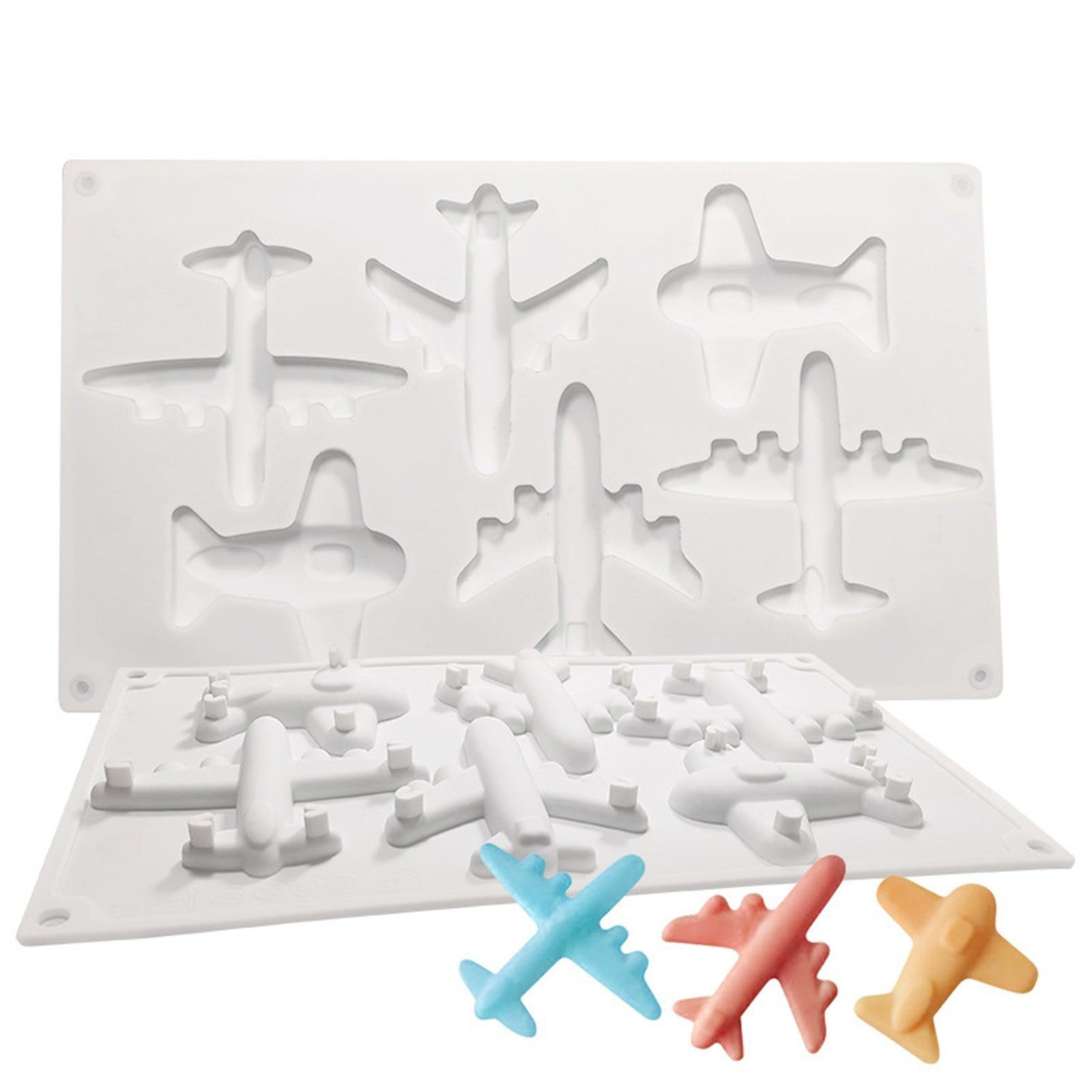 Silicone 6 Airplane Cake Mousse Mould