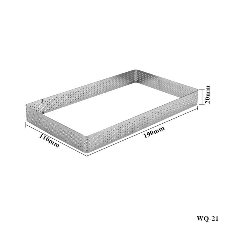 Stainless Steel Round Cake Mold Square