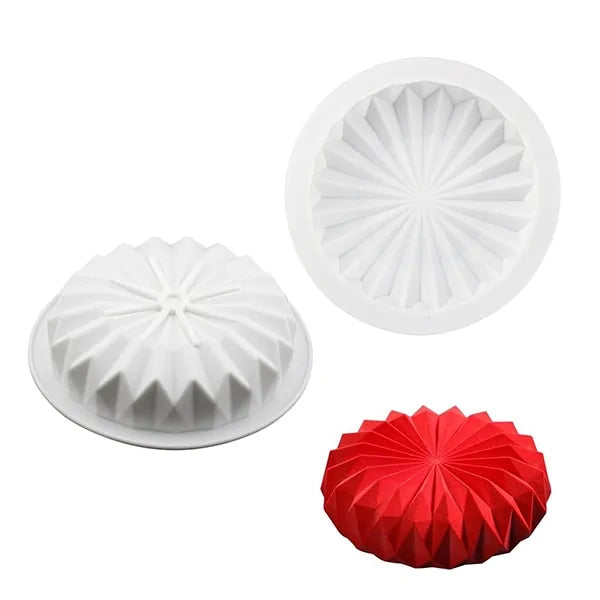 3D Round Shape Silicone Mold for Cake