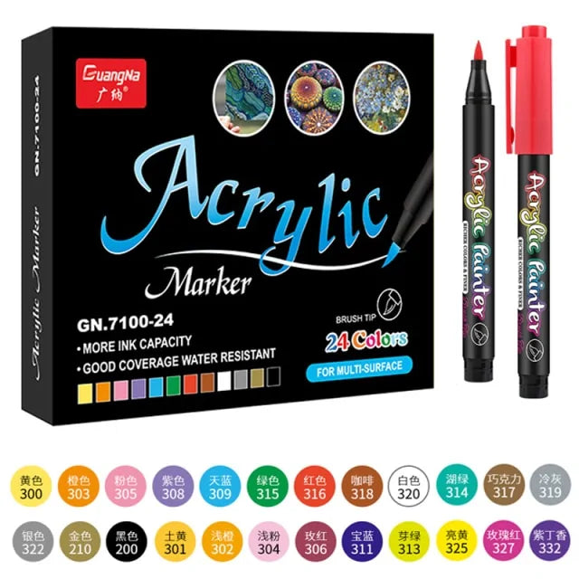 36 Colors Acrylic Paint Pens