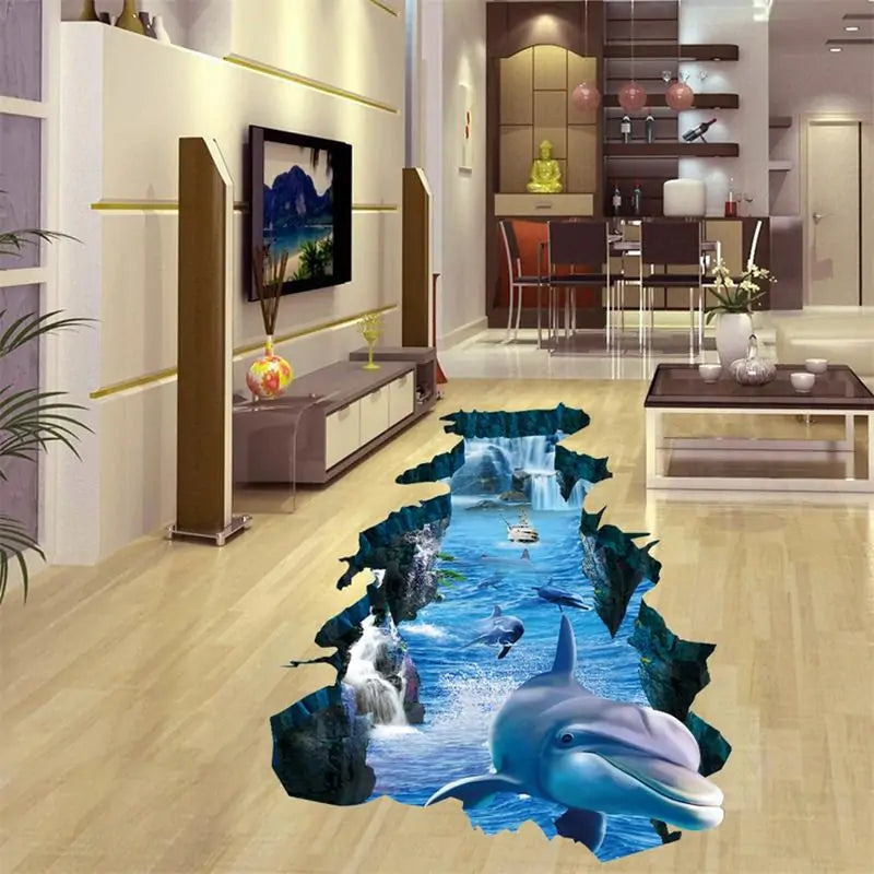 3D Wall Stickers Dolphin