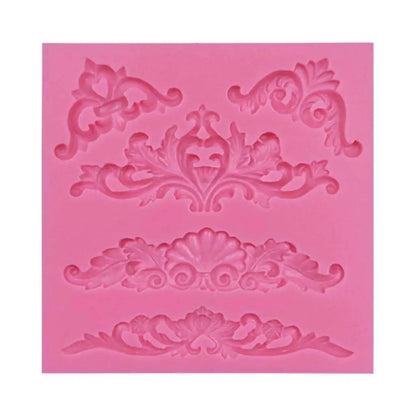 Baroque Corner Scroll Mold