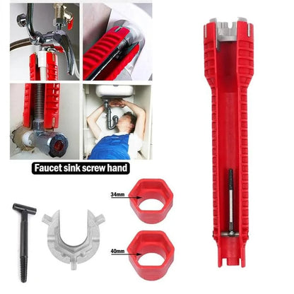 8-In-1 Multifunctional Plumbing Wrench Tool