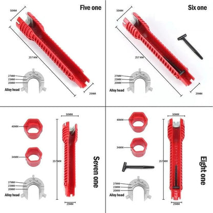 8-In-1 Multifunctional Plumbing Wrench Tool