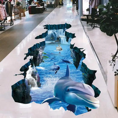 3D Wall Stickers Dolphin