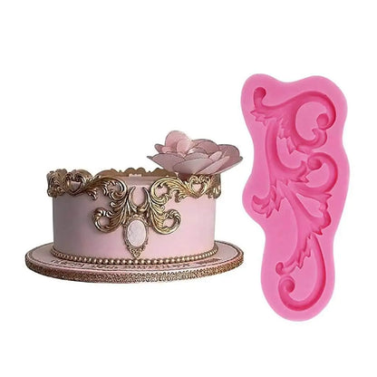 Baroque Scroll Silicone Cake Molds