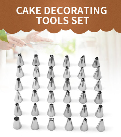 Stainless Steel Mounted Flower Mouth Set 66-piece Cream Cake Decoration Baking Tool