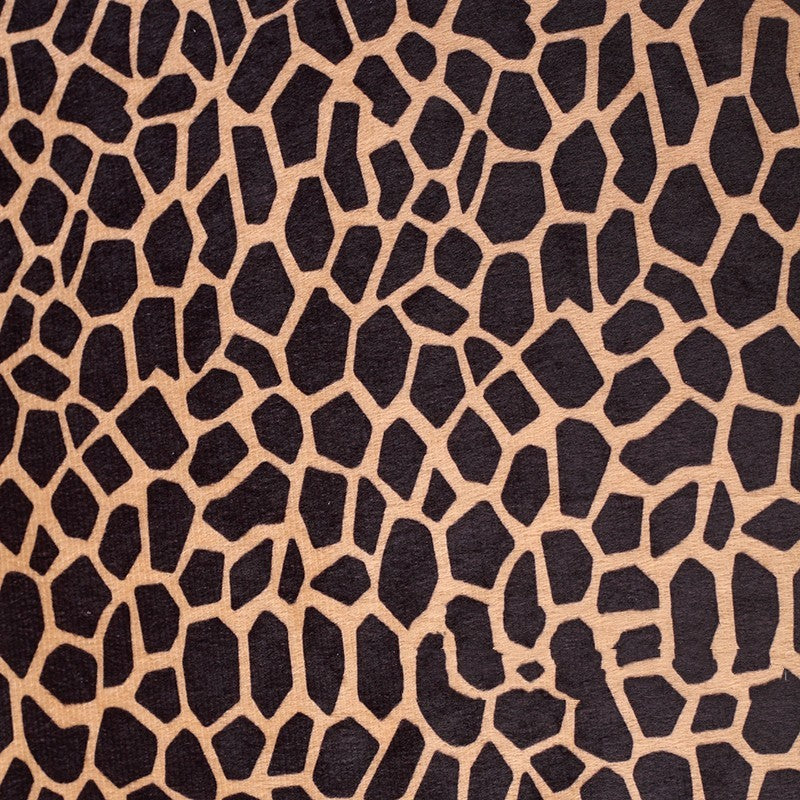 Short Plush Animal Print Fabric