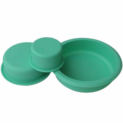 Three-layer Round Pizza Cake Chassis Silicone Mold