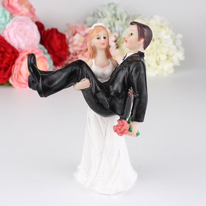 Wedding Cake Doll Resin Cake Decoration