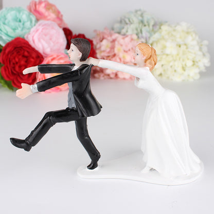 Wedding Cake Doll Resin Cake Decoration