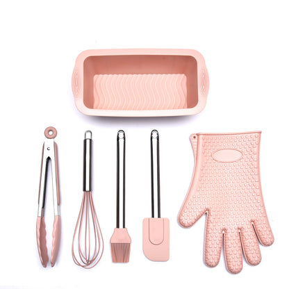 Spatula Oil Brush Egg Beater Gloves Round Cake Pan Silicone Mold