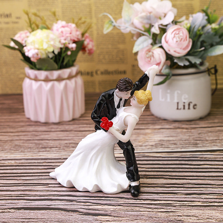 Wedding Cake Decorating Resin Groom Bride Puppet Craft Gift