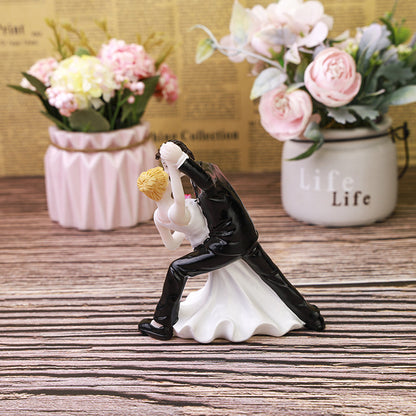 Wedding Cake Decorating Resin Groom Bride Puppet Craft Gift