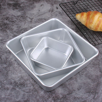 Square Aluminum Alloy Cake Mold Baking Tray Mold