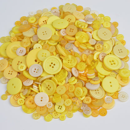 Round Mixed Color Resin DIY Handmade Art Button Flower Packaging