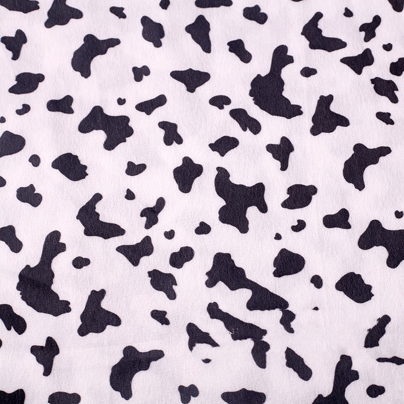 Short Plush Animal Print Fabric