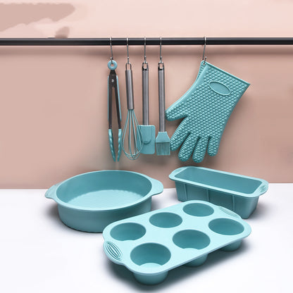 Spatula Oil Brush Egg Beater Gloves Round Cake Pan Silicone Mold