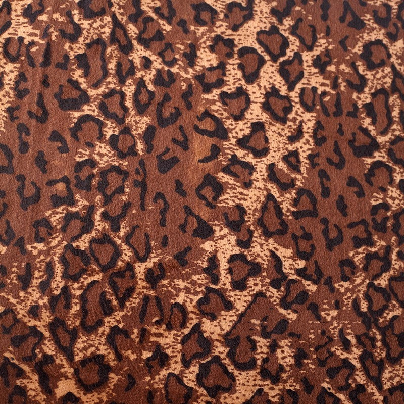 Short Plush Animal Print Fabric