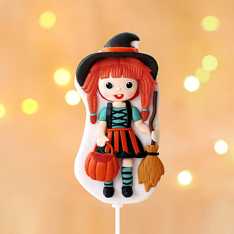 Adorable Decoration Of Halloween Baking Cake