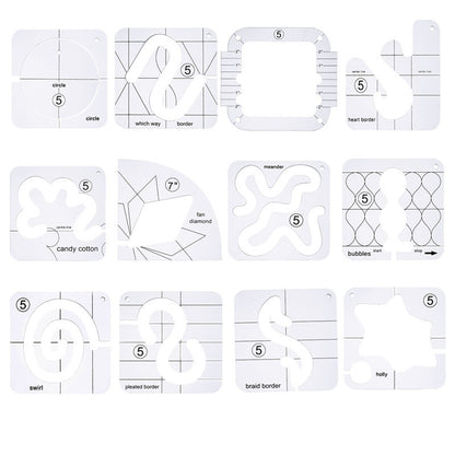 Acrylic DIY Sewing Ruler Kit Patchwork Template