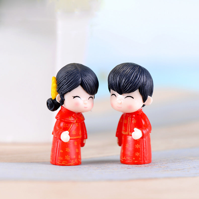 Wedding PVC Plastic Doll Souvenir Cake Accessories