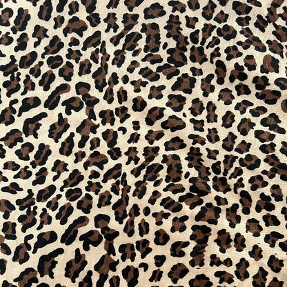 Short Plush Animal Print Fabric