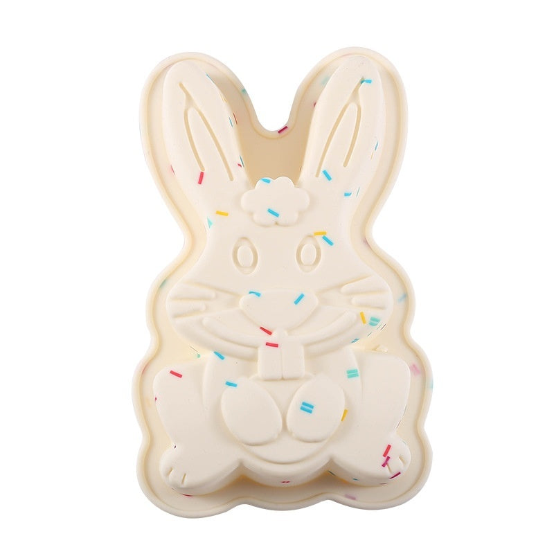 Silicone Easter Egg Dinosaur Rabbit Cake Plate Macaron Color Diy Baking Tool