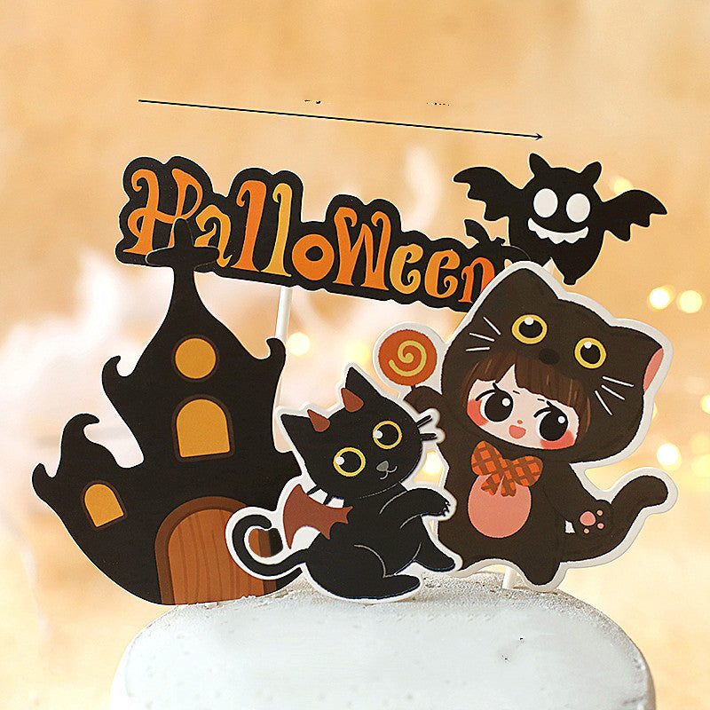 Adorable Decoration Of Halloween Baking Cake