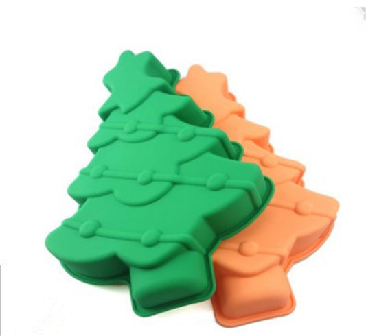 Silicone Cake Mould Single Hole Christmas Tree Baking Pan