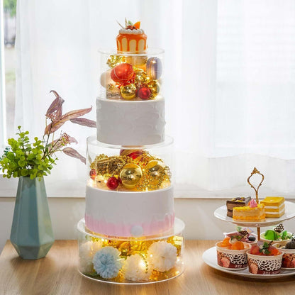 Transparent Square Acrylic Cake Frame