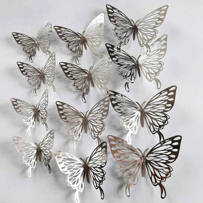 3D Hollow Butterfly Wall Stickers