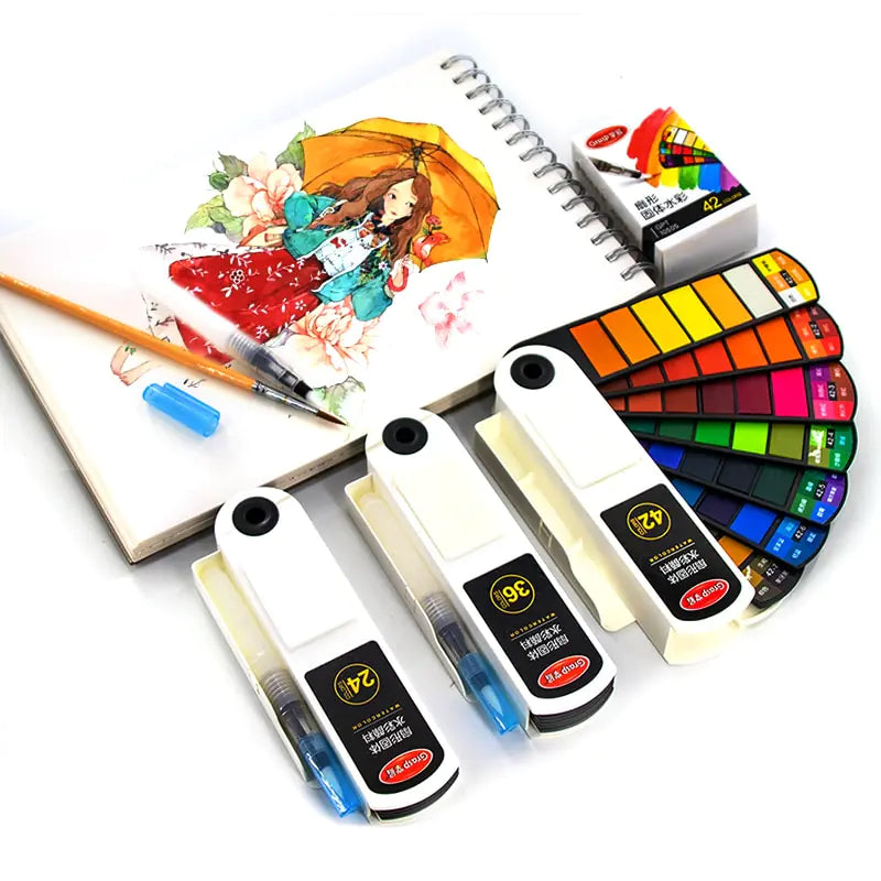 Solid Watercolor Paint Set